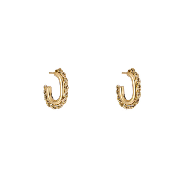 Day & Eve by Go Dutch Label Small Hollow Hoops