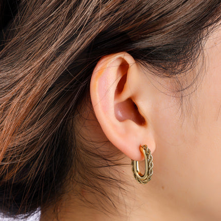 Day & Eve by Go Dutch Label Small Hollow Hoops