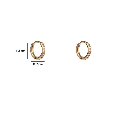 Day & Eve by Go Dutch Label Sparkle Hoops Small