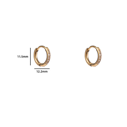Day & Eve by Go Dutch Label Sparkle Hoops Small
