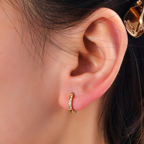 Day & Eve by Go Dutch Label Sparkle Hoops Small