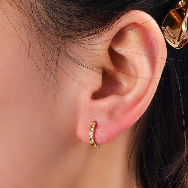 Day & Eve by Go Dutch Label Sparkle Hoops Small
