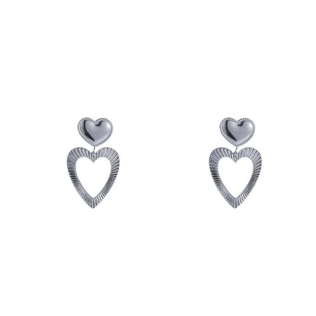 Day & Eve by Go Dutch Label Sparkling Hearts Earrings