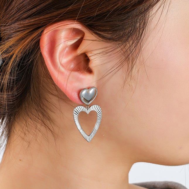 Day & Eve by Go Dutch Label Sparkling Hearts Earrings