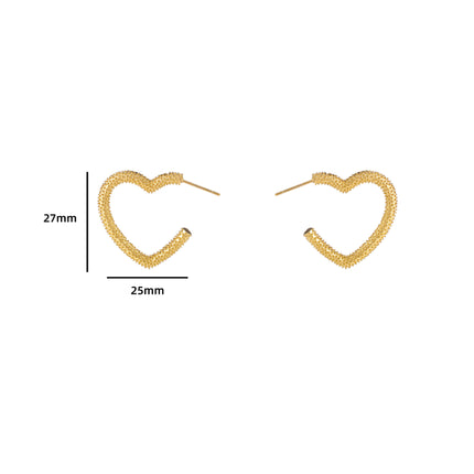 Day & Eve by Go Dutch Label Spotted Heart Earring