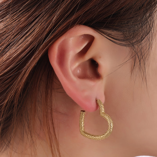 Day & Eve by Go Dutch Label Spotted Heart Earring