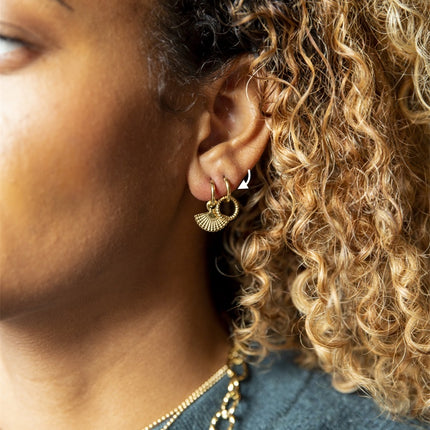Day & Eve by Go Dutch Label Twisted Circle Earrings