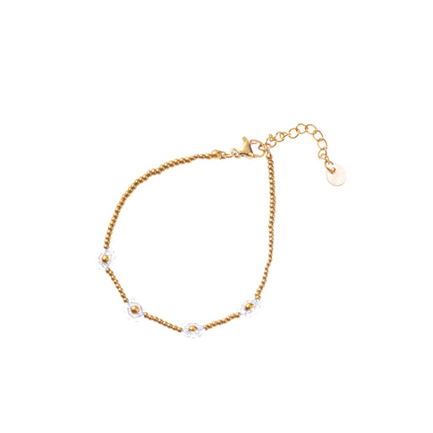 Day & Eve by Go Dutch Label White Flowers Bracelet