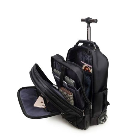 Decent B-To-Work Laptop Backpack Wheeled Black