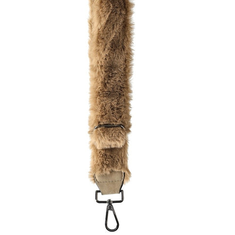Enrico Benetti Schouderband Donker Cognac Pluche