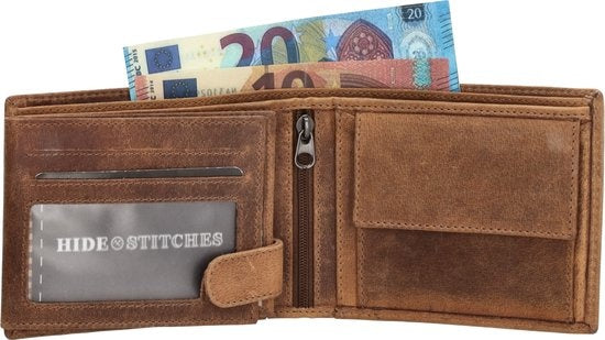 Hide & Stitches Idaho Billfold + Riem