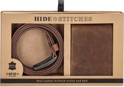 Hide & Stitches Idaho Billfold + Riem