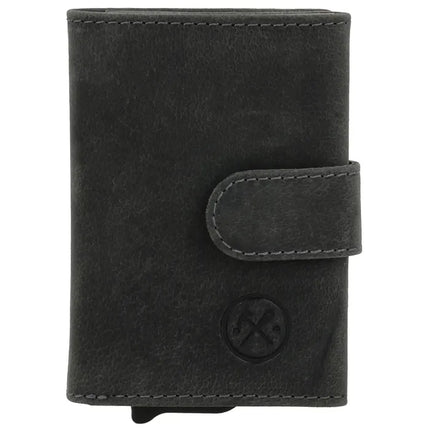 Hide & Stitches Idaho Leren Safety Wallet Pasjeshouder