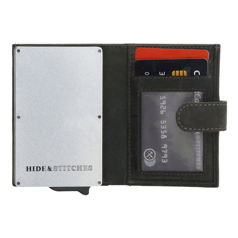 Hide & Stitches Leren Pasjeshouder Idaho Double Safety Wallet