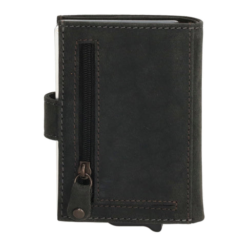 Hide & Stitches Leren Pasjeshouder Idaho Double Safety Wallet