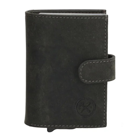 Hide & Stitches Leren Pasjeshouder Idaho Double Safety Wallet