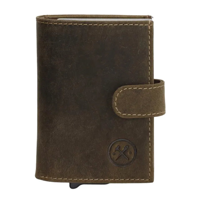 Hide & Stitches Leren Pasjeshouder Idaho Double Safety Wallet