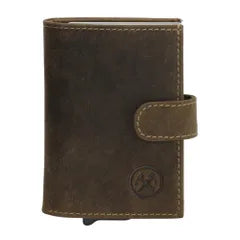 Hide & Stitches Leren Pasjeshouder Idaho Double Safety Wallet