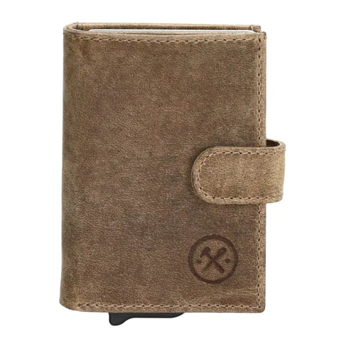 Hide & Stitches Leren Pasjeshouder Idaho Double Safety Wallet