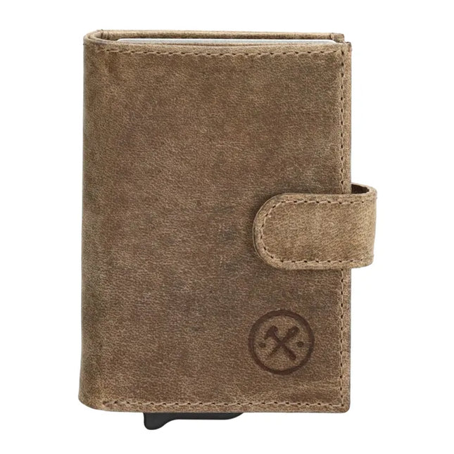 Hide & Stitches Leren Pasjeshouder Idaho Double Safety Wallet