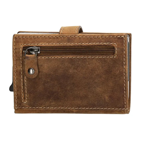 Hide & Stitches Leren Pasjeshouder Idaho Safety Wallet