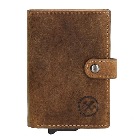 Hide & Stitches Leren Pasjeshouder Idaho Safety Wallet