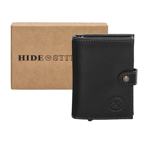 Hide & Stitches Pasjeshouder Japura Safety Wallet Waxleder