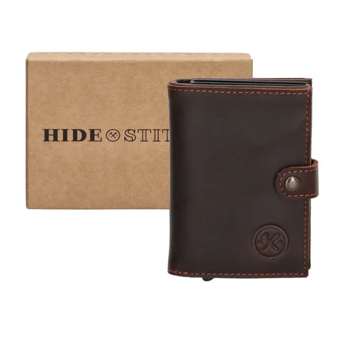 Hide & Stitches Pasjeshouder Japura Safety Wallet Waxleder