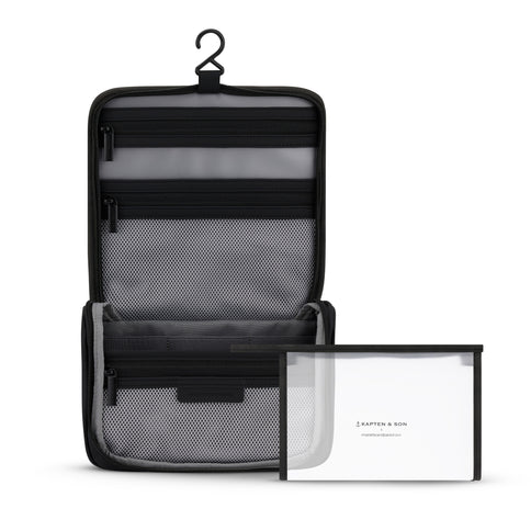 Kapten & Son Bali Washbag All Black by Mariefeandjakesnow