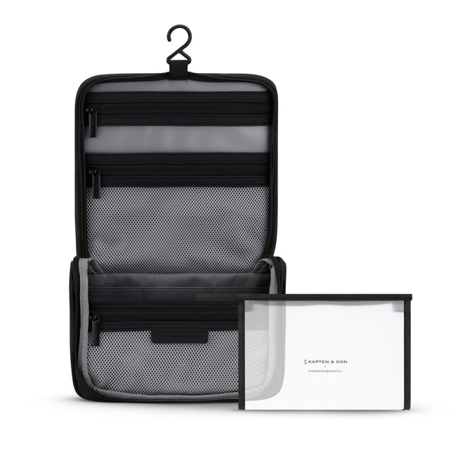 Kapten & Son Bali Washbag All Black by Mariefeandjakesnow