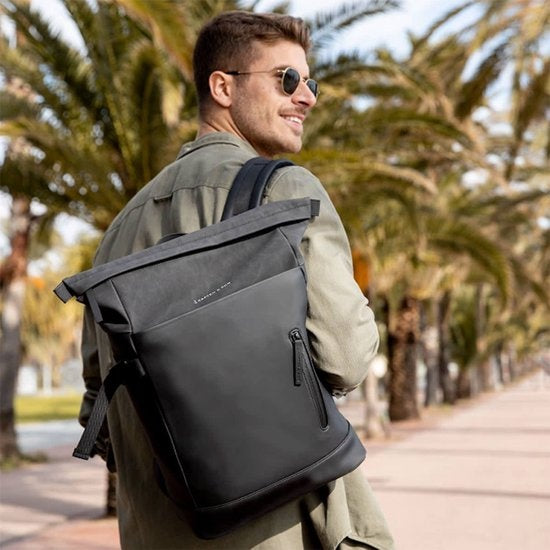 Kapten & Son Rugzak Aarhus All Black 14 Inch