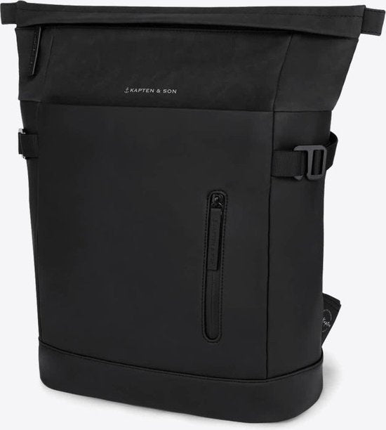 Kapten & Son Rugzak Aarhus All Black 14 Inch
