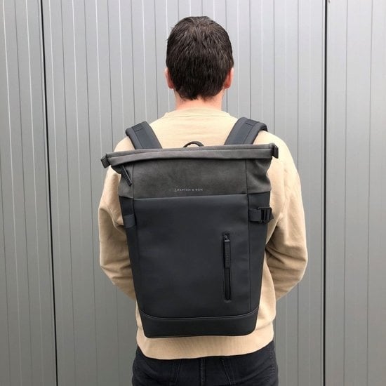 Kapten & Son Rugzak Aarhus All Black 14 Inch