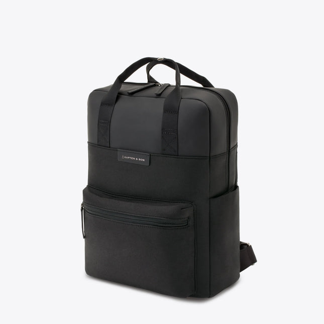 Kapten & Son Rugzak Bergen All Black 15 Inch