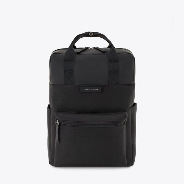 Kapten & Son Rugzak Bergen All Black 15 Inch