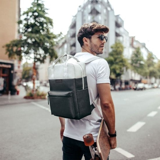 Kapten & Son Rugzak Bergen Grey Black 15 Inch