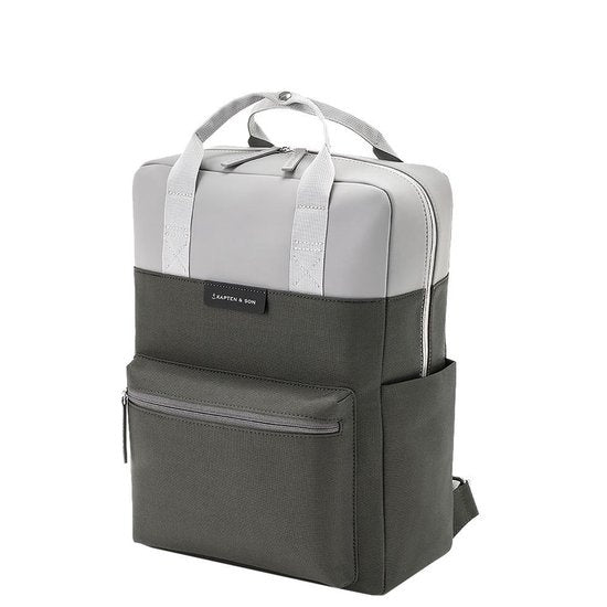 Kapten & Son Rugzak Bergen Grey Black 15 Inch