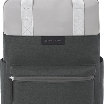 Kapten & Son Rugzak Bergen Grey Black 15 Inch