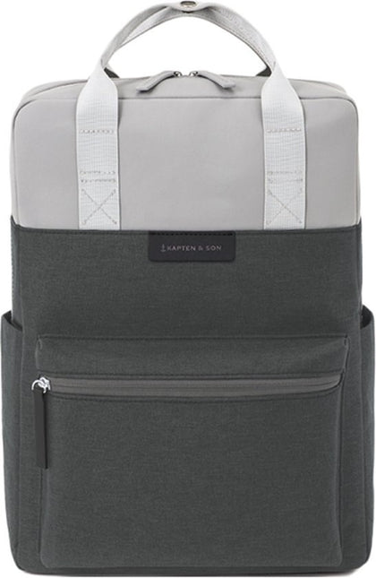 Kapten & Son Rugzak Bergen Grey Black 15 Inch