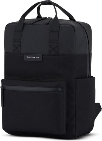 Kapten & Son Rugzak Bergen Pro All Black 15 Inch