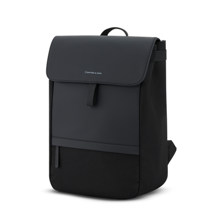 Kapten & Son Rugzak Fyn  All Black 15 Inch