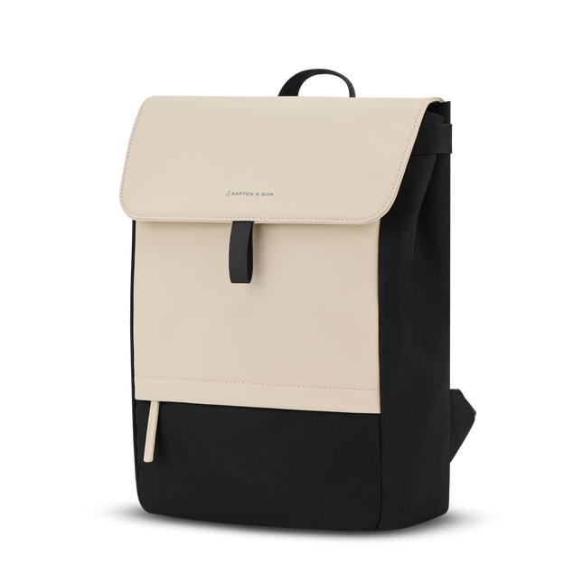 Kapten & Son Rugzak Fyn  Cream Black 15 Inch