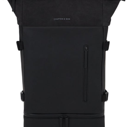 Kapten & Son Rugzak Helsinki Before  All Black 19 Inch