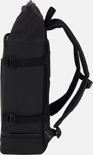 Kapten & Son Rugzak Helsinki Before  All Black 19 Inch
