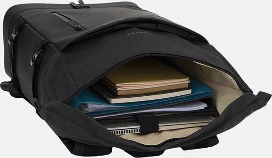 Kapten & Son Rugzak Helsinki Before  All Black 19 Inch
