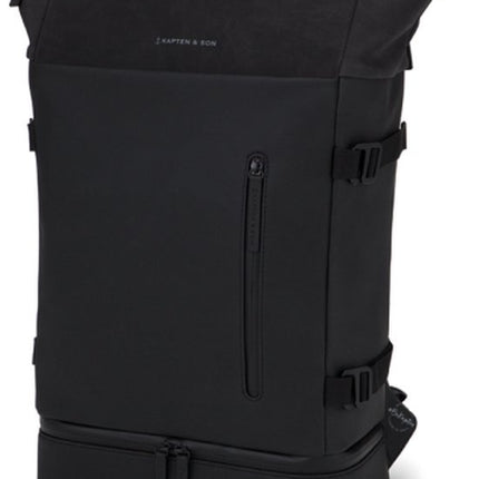 Kapten & Son Rugzak Helsinki Before  All Black 19 Inch