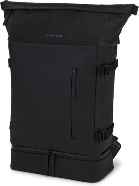 Kapten & Son Rugzak Helsinki Before  All Black 19 Inch