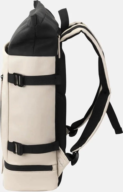 Kapten & Son Rugzak Helsinki Before Cream Black 19 Inch