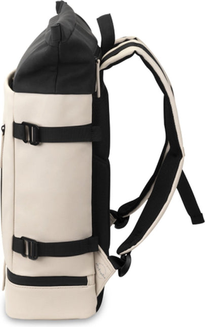 Kapten & Son Rugzak Helsinki Before Cream Black 19 Inch