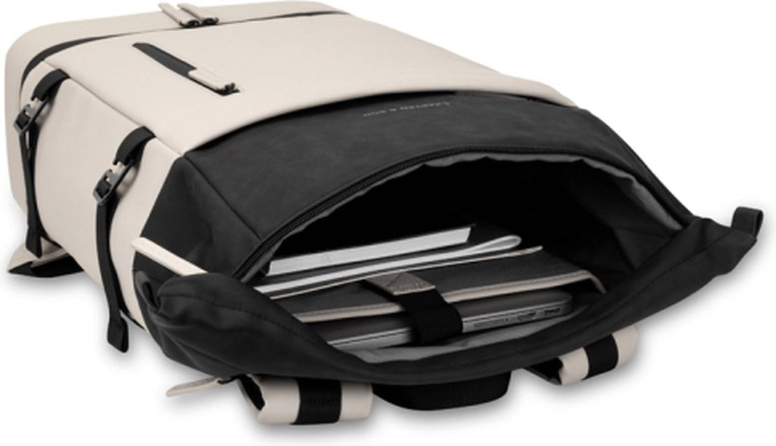 Kapten & Son Rugzak Helsinki Before Cream Black 19 Inch